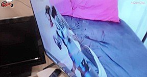 Threesome Sex While Testing the New Camera