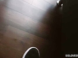 Big Booty Stepsis Sucks Off Her Big Dick Stepbrother