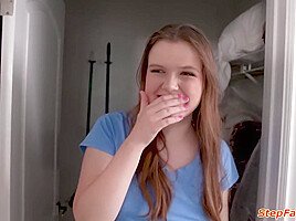 Stop talking n just fuck my shaved pussy already stepcousin